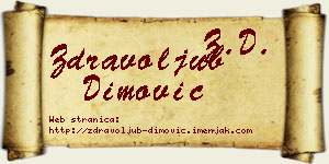Zdravoljub Dimović vizit kartica